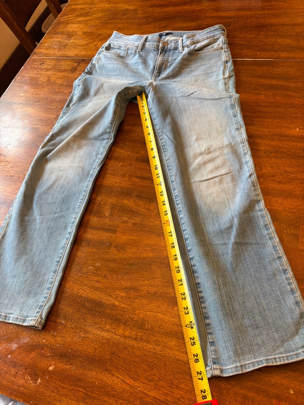NYDJ Marilyn Straight Jeans Women's Size 6 Light Wash Lift Tuck Stretch - Picture 7 of 9